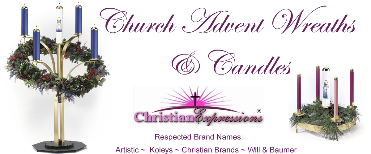 church advent wreaths - candles - candlelight vigil sets church advent wreaths - candles - candlelight vigil sets