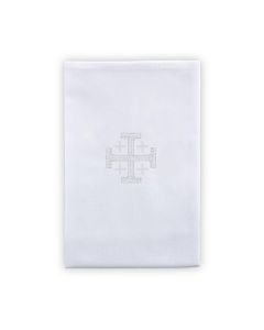 100% Cotton Jerusalem Cross Lavabo Towel - 4/pk