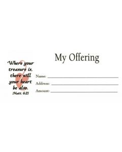 Bill Size Envelopes-My Offering
