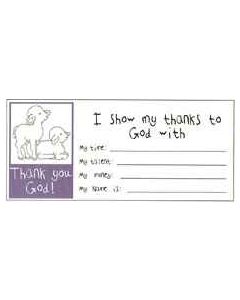Children's Bill Size Envelopes-Thank You God