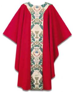 RED TAPESTRY OF LIFE CLERGY CHASUBLE