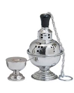 Round Stainless Steel Censer and Boat