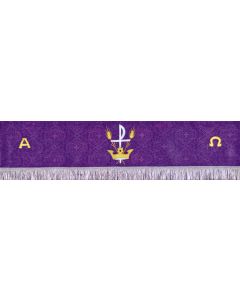 Chi-Rho Crown and Wheat Alpha Omega Altar Frontal