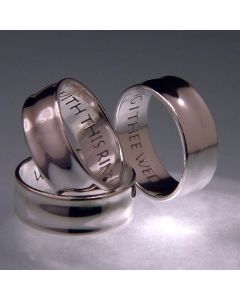 With This Ring Wedding Ring-Sterling Silver
