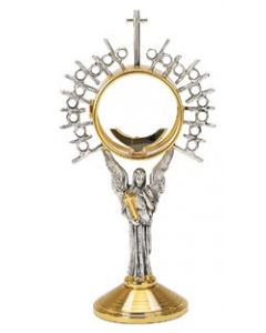 Two Tone Monstrance with Angel