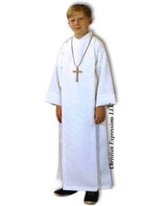 Front Wrap Cassock Alb for Boys and Girls