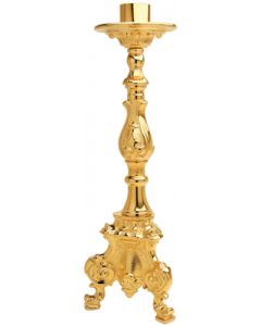 Ornate Gold Plated Altar Candlestick