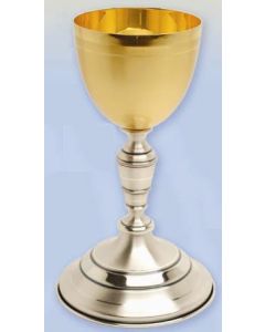 Gold and Silver Two Tone Communion Chalice 20 Oz.