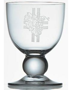 Etched Glass Communion Chalice