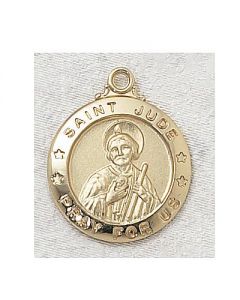 St. Jude Sterling Gold Overlay Medal