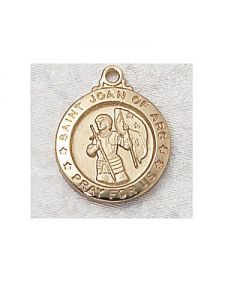 St. Joan of Arc Sterling Gold Overlay Medal