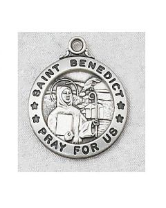 St. Benedict Sterling Silver Medal