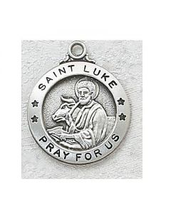St. Luke Sterling Silver Medal
