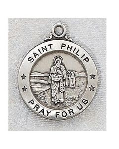 St. Phiip Sterling Silver Medal