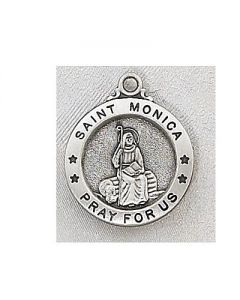 St. Monica Sterling Silver Medal