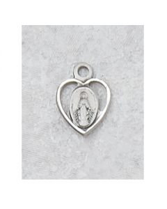 Miraculous Heart Sterling Silver Medal