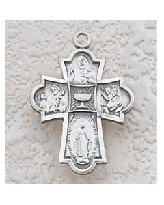 Communion 4-WAY MEDAL w/CHAIN SS