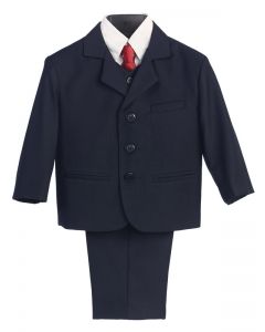 Navy Blue 5 Piece First Communion Suit