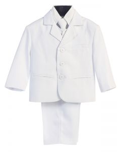 White 5 Pc. First Communion Suit