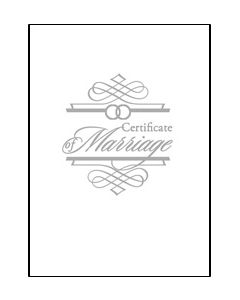 Marriage Booklet Certificate