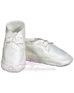 Boys Silk Dupioni Christening Shoes 