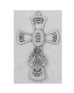 GIFTS OF THE SPIRIT Confirmation CROSS Pewter