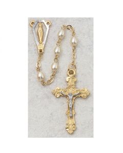 OVAL PEARL ROSARY BEADS