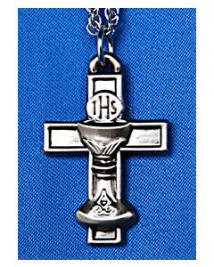 Communion Cross and Chalice Pendant