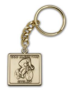God Bless This Cyclist Keychain