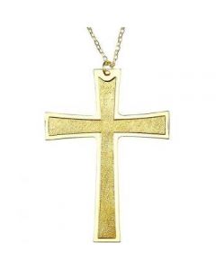 Gold Plated Pectoral Cross Pendant