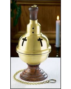 Church Incense Burner on Base Brass