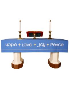  Blue Advent Altar Frontal