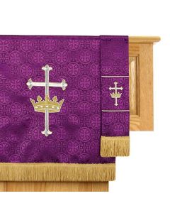 Bookmark Church - Purple Cross/Crown