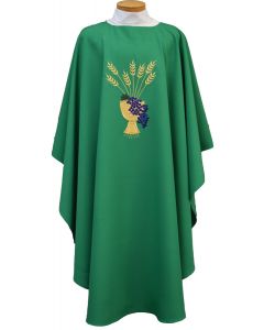 Chalice and Wheat Clergy Chasuble