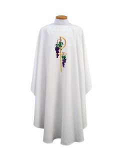 Chi Rho and Grapes Clergy Chasuble