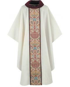 Tapestry Coronation Chasuble Vestment with Cowl Neck