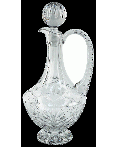 Cut Crystal Flagon for Church Wine with Handle