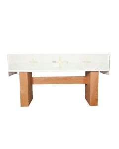 Double Line Crosses Communion Table Cover