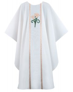 Easter Lily Clergy Chasuble Vestment