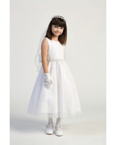 First Communion Dress with Glitter