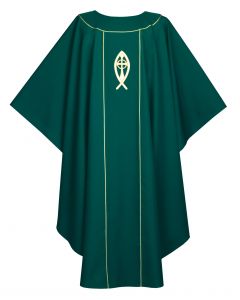 Fish and Cross Chasuble Vestment