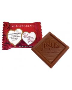 God So Loved Me Milk Chocolate Scripture Candy Bulk