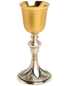 Gold and Silver Two Tone Communion Chalice 5 Oz
