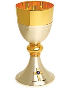 Gold and Silver Two Tone Communion Chalice 7 oz. 