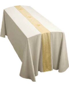 Cream Festive Funeral Pall with Crosses
