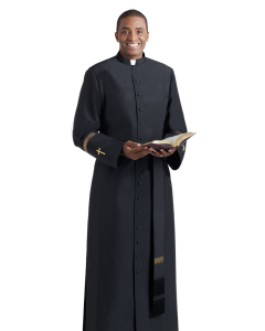 Bishop Cassock Gold Metallic Gold Embroidery
