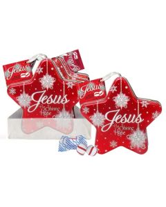 Jesus Christmas Star Scripture Candy Tin Case