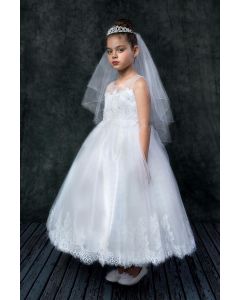 Organza and Lace First Holy Communion Dress