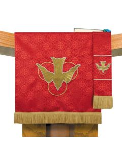 Maltese Jacquard Church Pulpit Scarf: Red