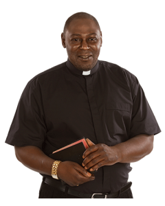 Men's Short Sleeve Black Clergy Shirt 